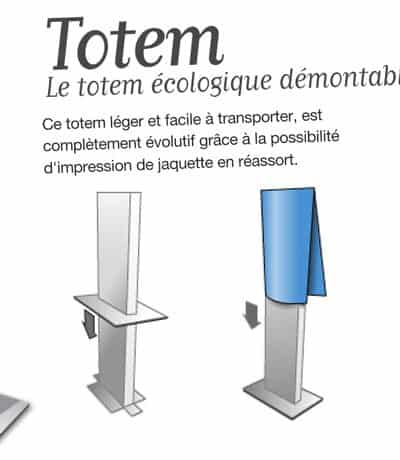 TOTEM ECOLOGIQUE 50x180CM