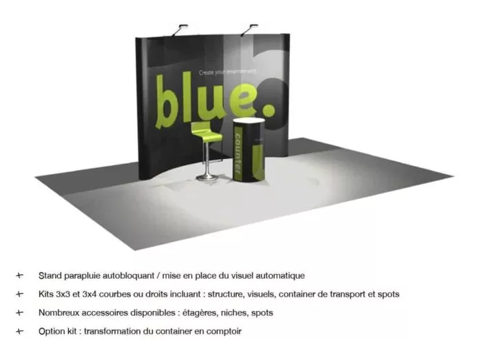 Stand Blue 3x3