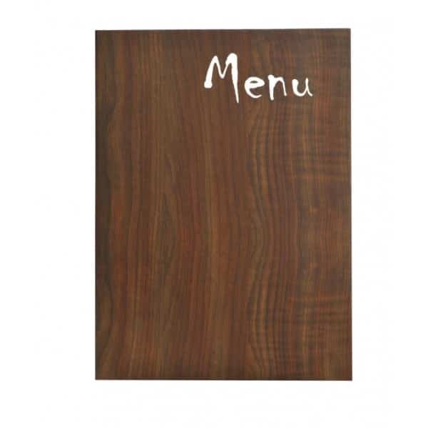 Porte Menu A4 Woodstock effet bois