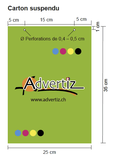 Carton Suspendu 25x35cm