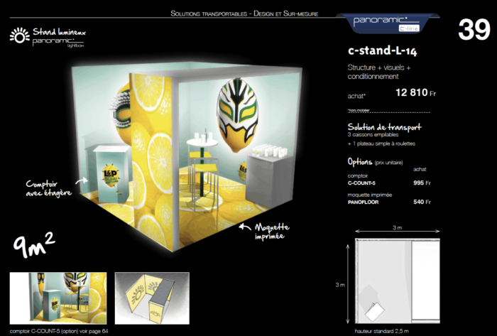 Stand Lumineux 9m2 - C-Stand L-14