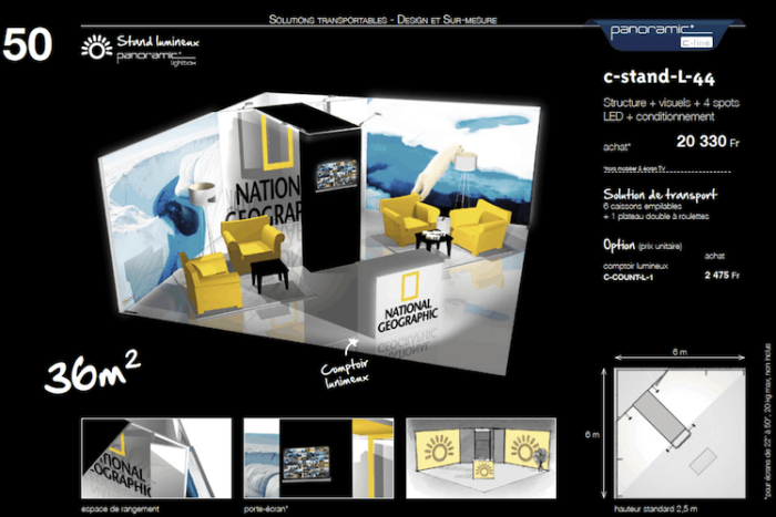 Stand Lumineux 36m2 - C-Stand L-44