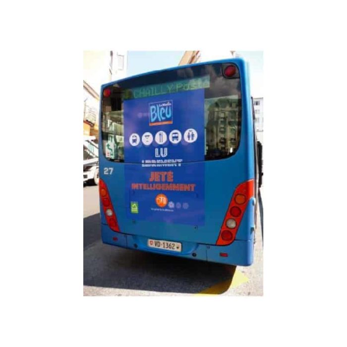 AUTOCOLLANTS BUS SGA F200T : 117.5 X 170 CM