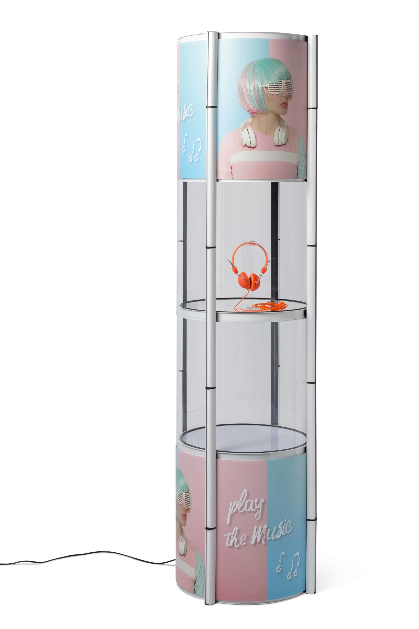 Vitrine Pop-up Flex Tower – Advertiz